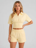 Polo top and shorts