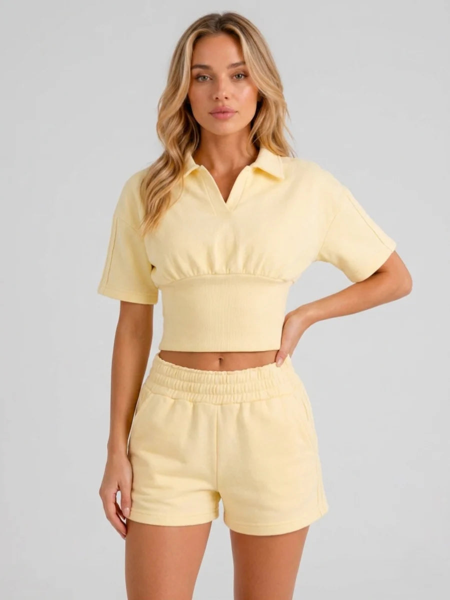 Polo top and shorts
